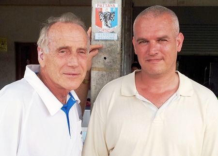 Monday’s top two, Dale Murphy, left, with Arnold.